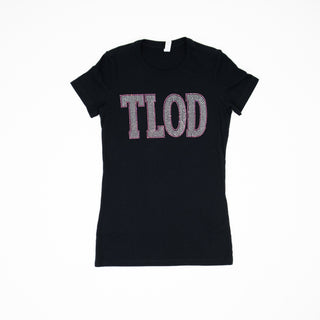 TLOD Silver & Pink Bling T-Shirt T-Shirts Top Ladies Of Distinction   