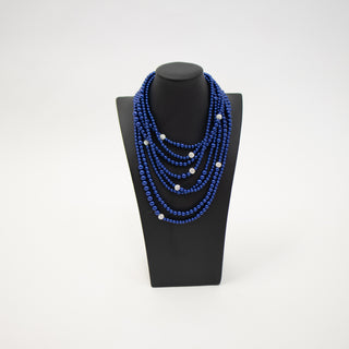 Blue & Silver Necklace Set
