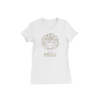 White Philo Afro T-Shirt