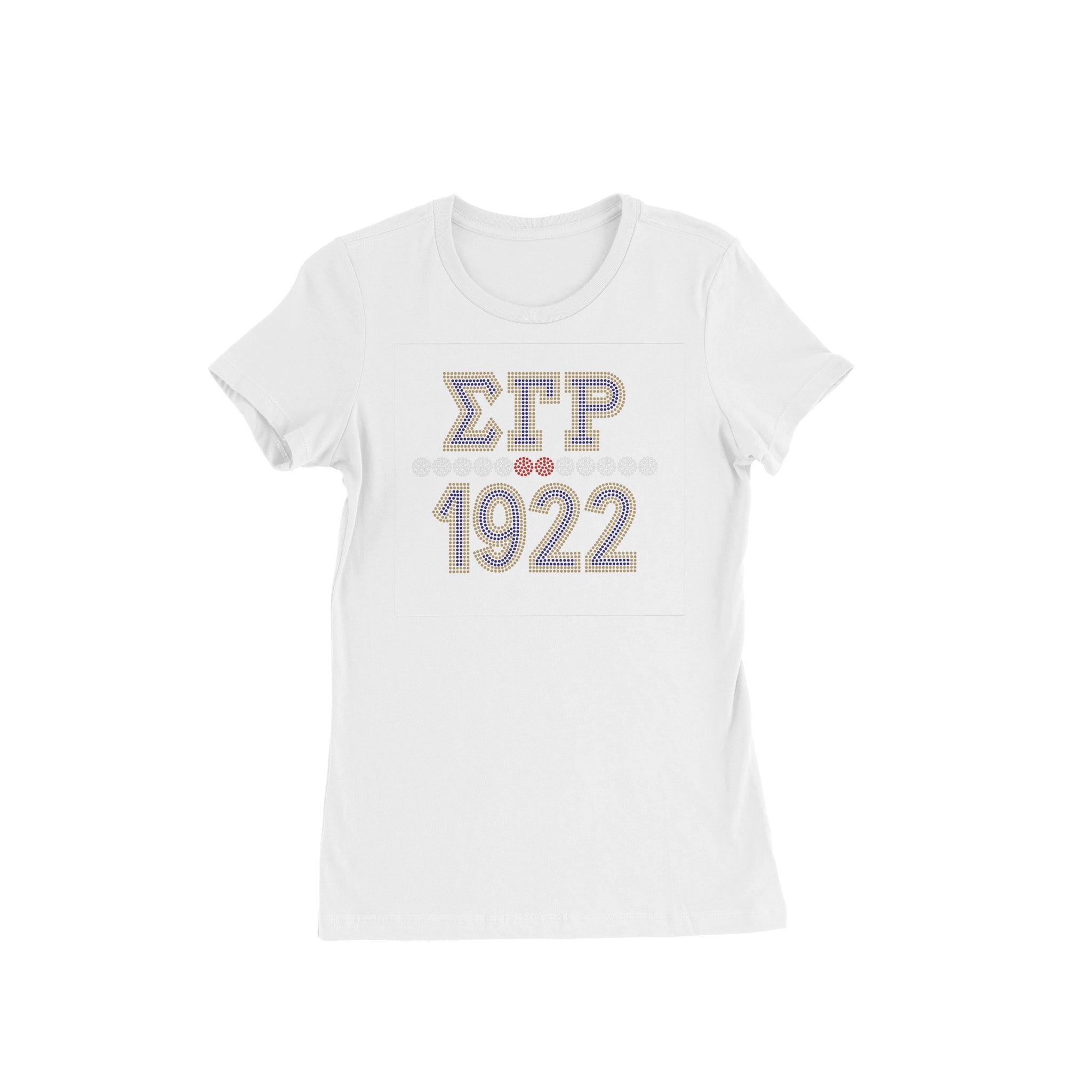 White Sigma Gamma Rho 10 Pearls 2 Rubies TShirt Diva Starr Boutique