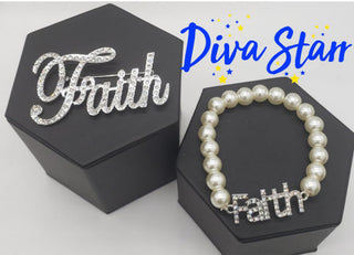 Faith Pin & Bracelet Bundle Pins Diva Starr Default Title  