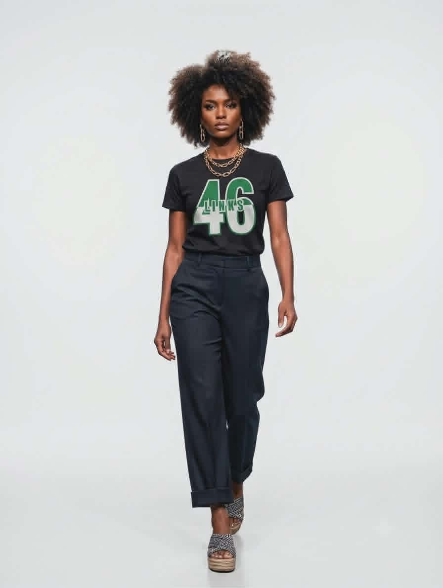 The Links 46 Tee Black