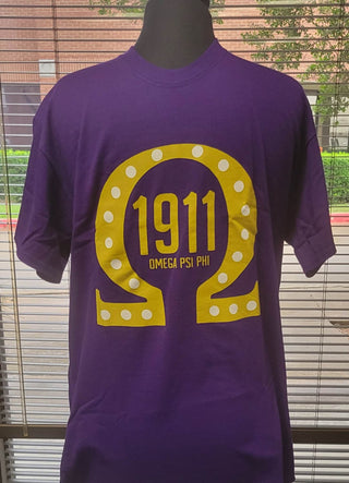 Omega Psi Phi Purple T-shirt T-Shirts Omega Psi Phi   