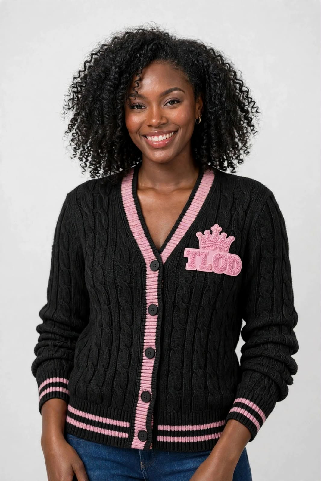 TLOD Crown Chenille Letter Cardigan Pre-Order (Ships 11-15-26)