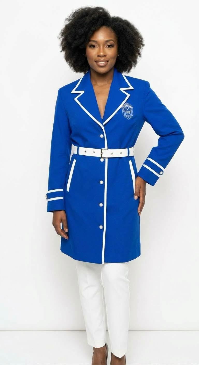 Zeta Trench Coat with Pearl Buttons Pre-Order (Ships 12-15-26)