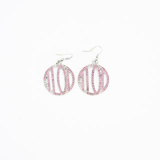 TLOD Pink Bling Earrings Pins Top Ladies Of Distinction   