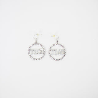 TLOD Silver Circle Pearl Earrings Earrings Top Ladies Of Distinction   