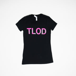 TLOD Pink Crown Silver T-Shirts Top Ladies Of Distinction Fitted S 