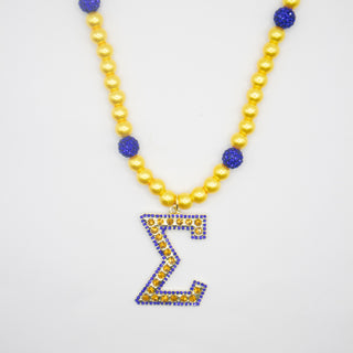 Sigma Gamma Rho Sigma Pearl Double Bling Necklace