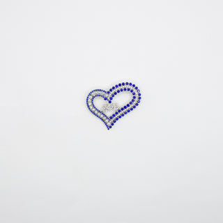 Zeta Triple Bling Heart Pin