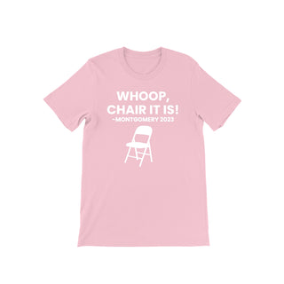 Whoop, Chair It Is Tee Pink & White T-Shirts Diva Starr   