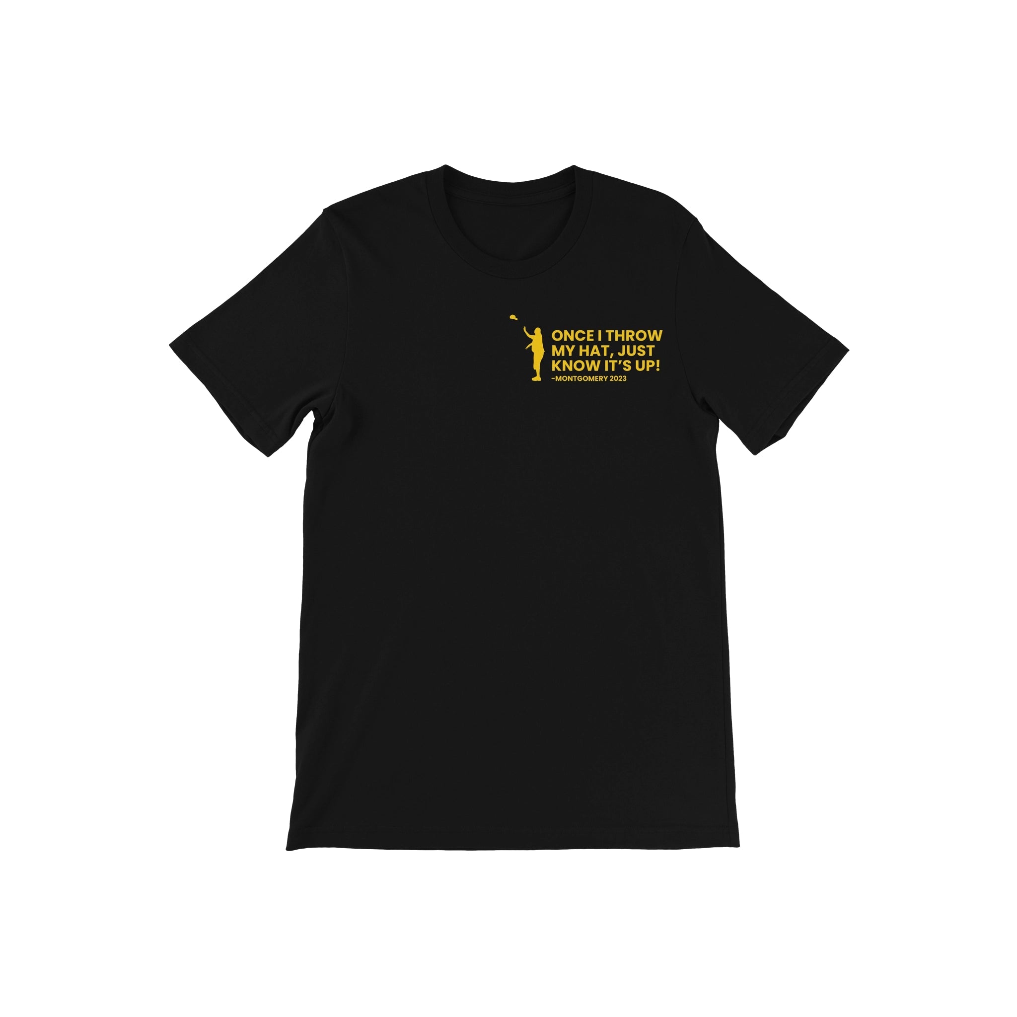 Black & Gold Once I Throw My Hat Tee - Diva Starr Boutique