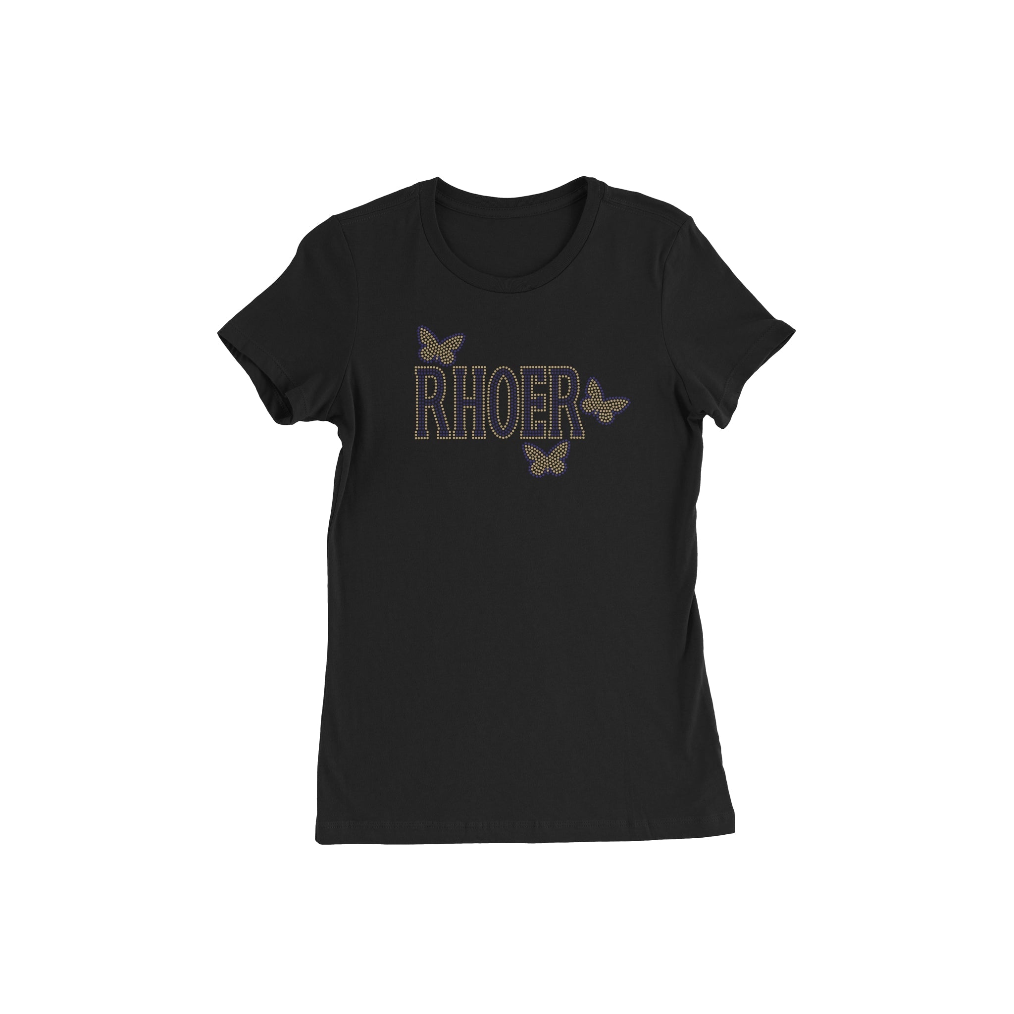 Black Rhoer Butterfly T - Shirt - Diva Starr Boutique
