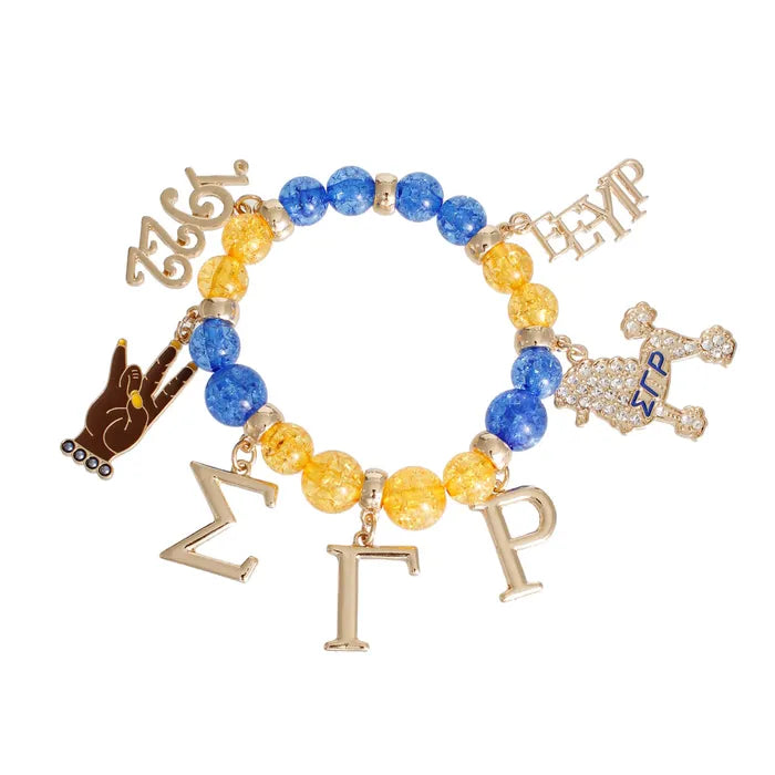 SGR Speckled Bead Charm Bracelet