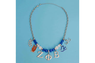 Zeta Charm Necklace with Dove Shoe Bags Zeta Phi Beta   