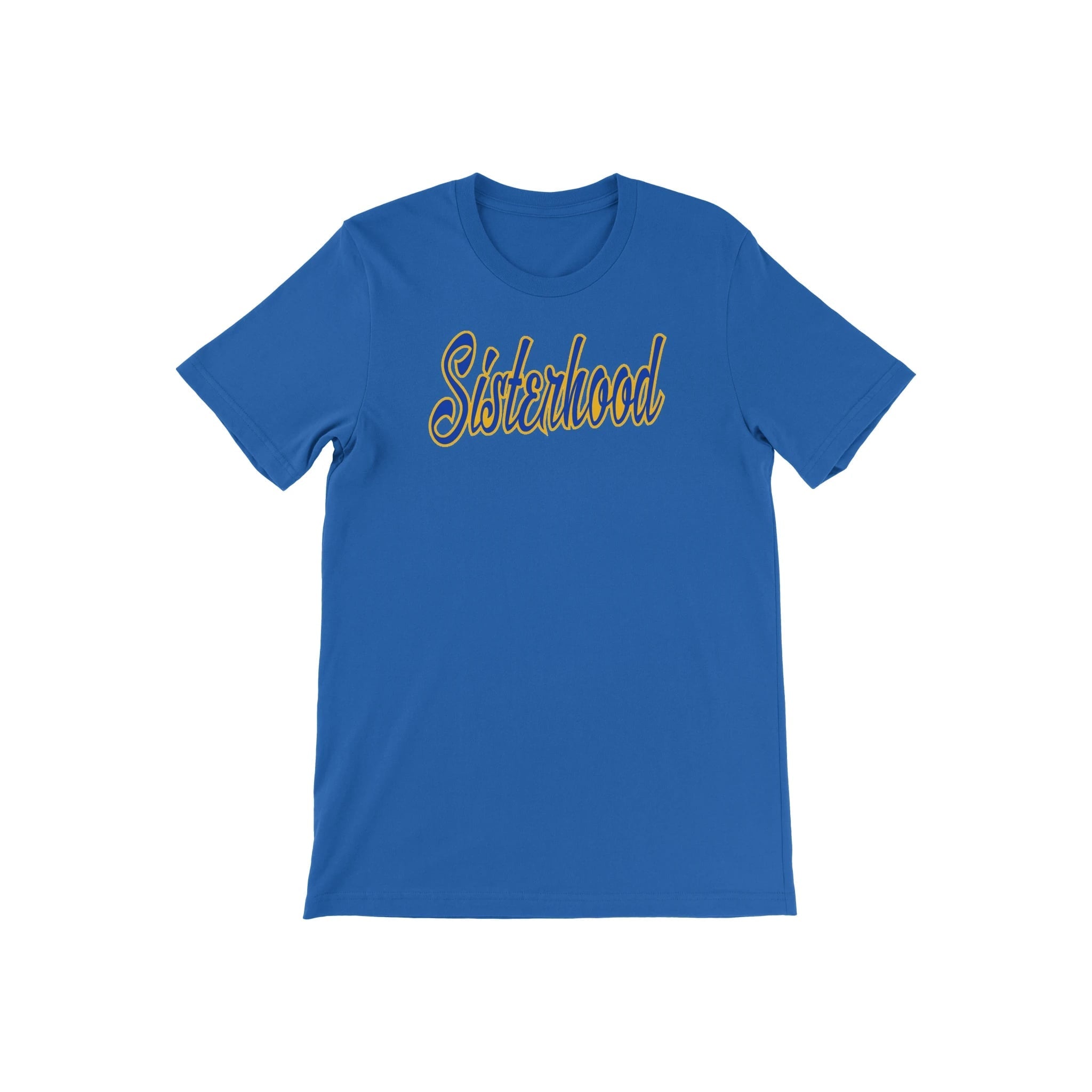 Blue & Gold Sisterhood Tee Blue Unisex - Diva Starr Boutique