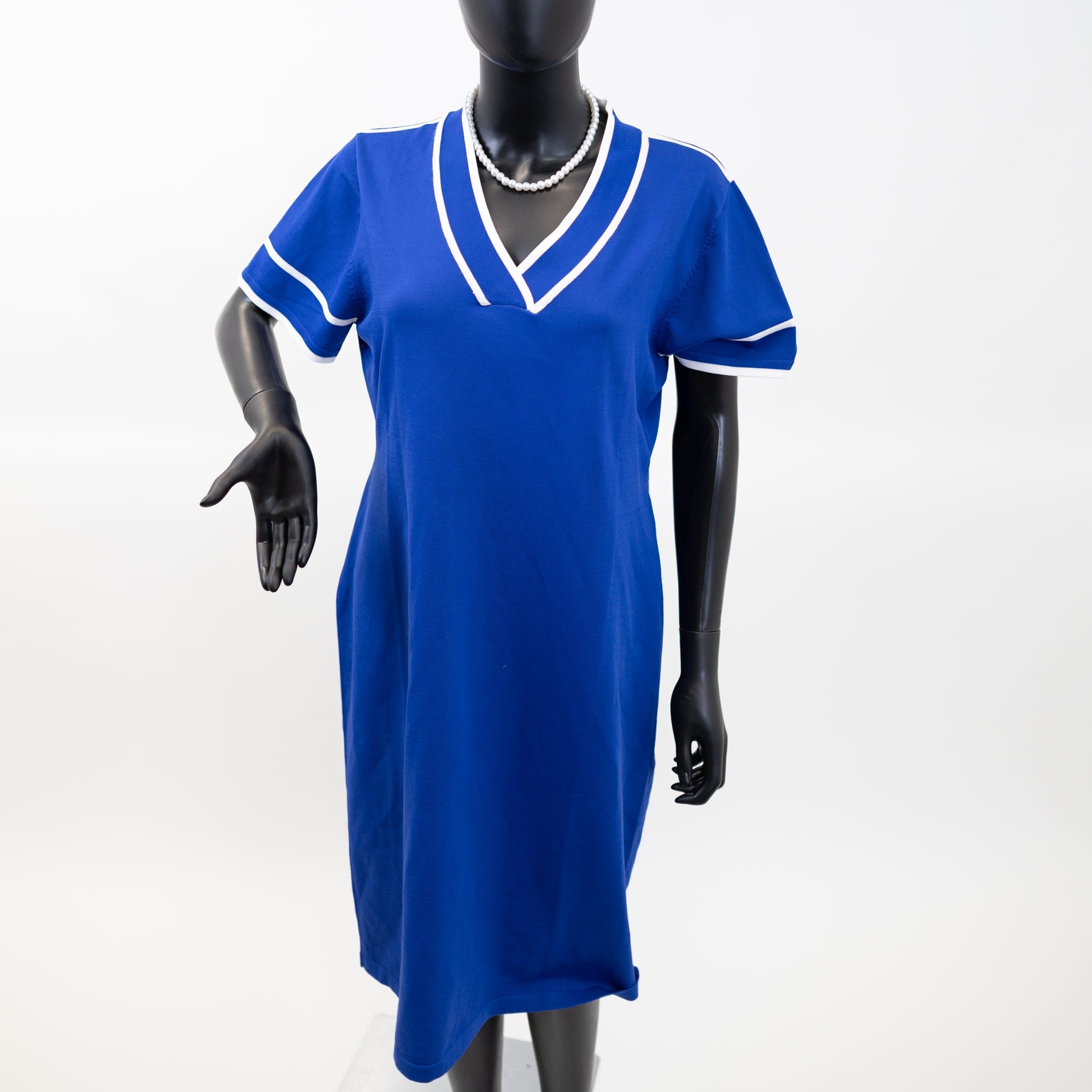 Blue & White Dress - Diva Starr Boutique