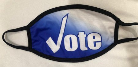 Blue & White Vote Mask - Diva Starr Boutique