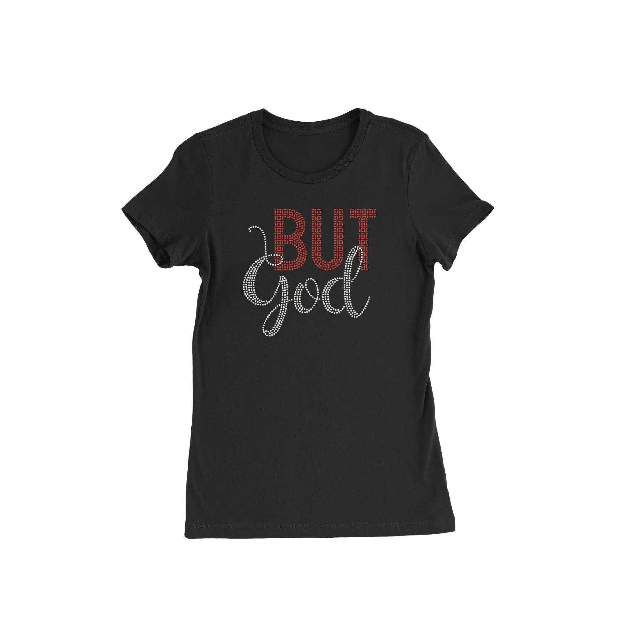 "But God" Red & White T - shirt - Diva Starr Boutique