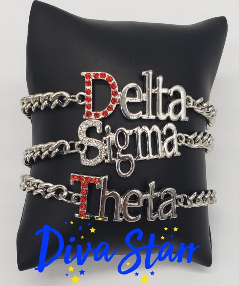 Delta Sigma Theta Bling DST Bracelet - Diva Starr Boutique