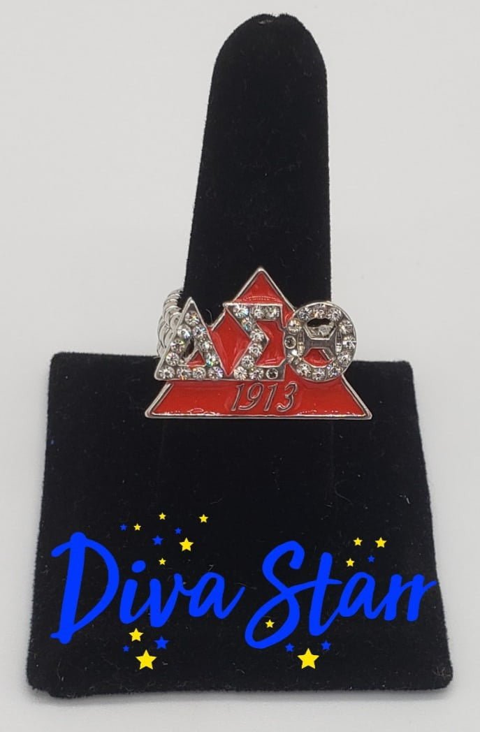 Delta Sigma Theta Bling Ring - Diva Starr Boutique