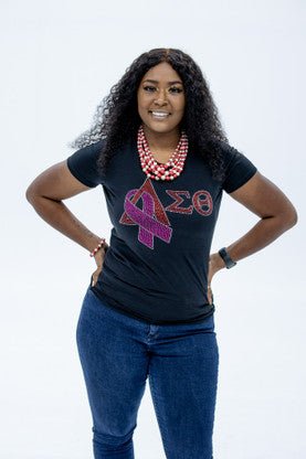 Delta Sigma Theta Breast Cancer T - Shirt - Diva Starr Boutique