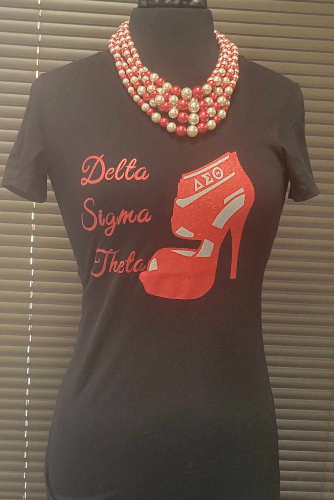 Delta Sigma Theta Breast Shoe T - Shirt - Diva Starr Boutique