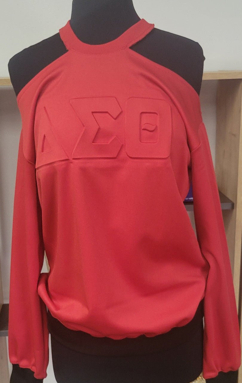 Delta Sigma Theta Cold Shoulder Top - Diva Starr Boutique