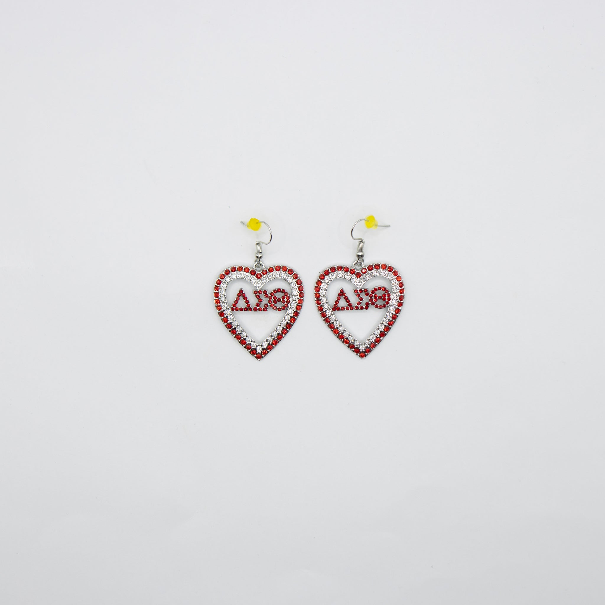 Delta Sigma Theta Heart Earrings - Diva Starr Boutique