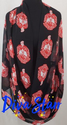Delta Sigma Theta Infinity Scarf - Diva Starr Boutique
