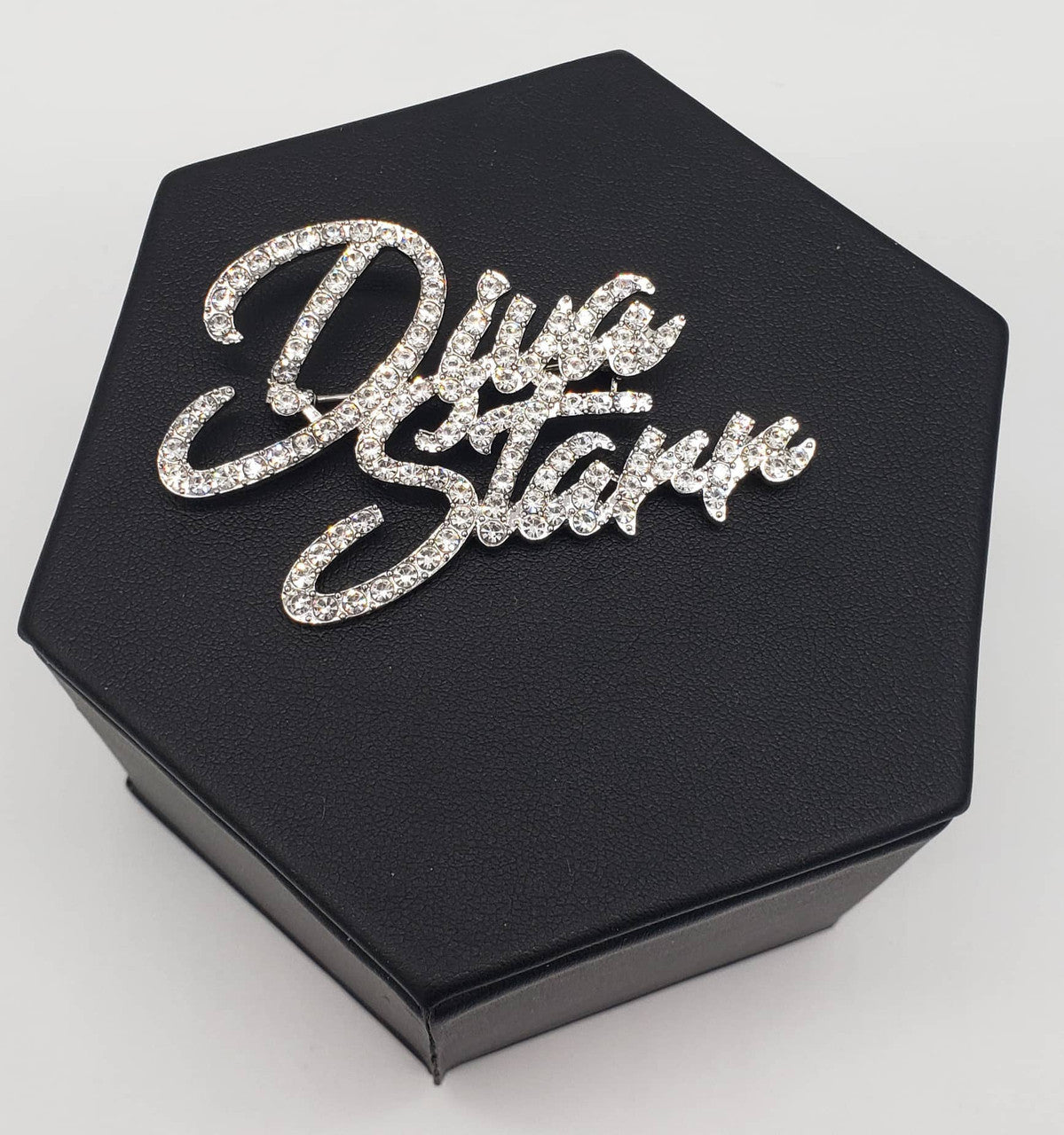 Diva Starr Silver Bling Pin - Diva Starr Boutique