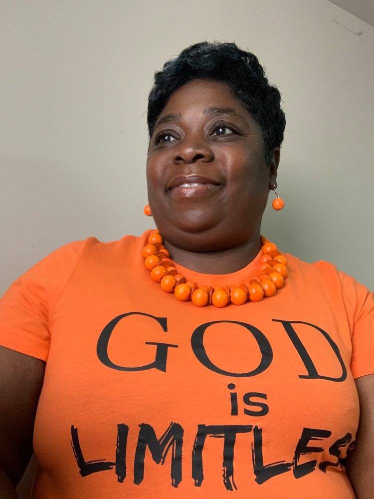 God Is Limitless Orange T - Shirt - Diva Starr Boutique