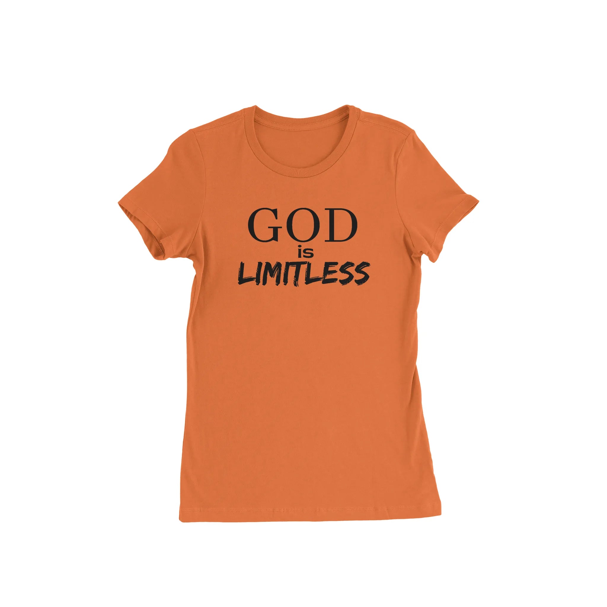 God Is Limitless Orange T - Shirt - Diva Starr Boutique