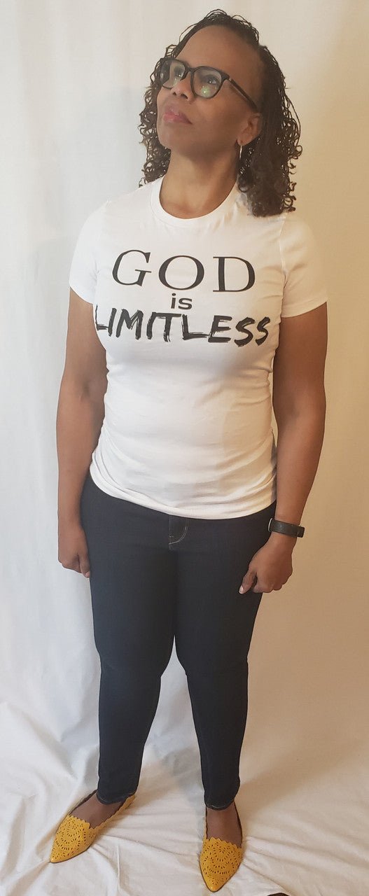 God Is Limitless White T - Shirt - Diva Starr Boutique