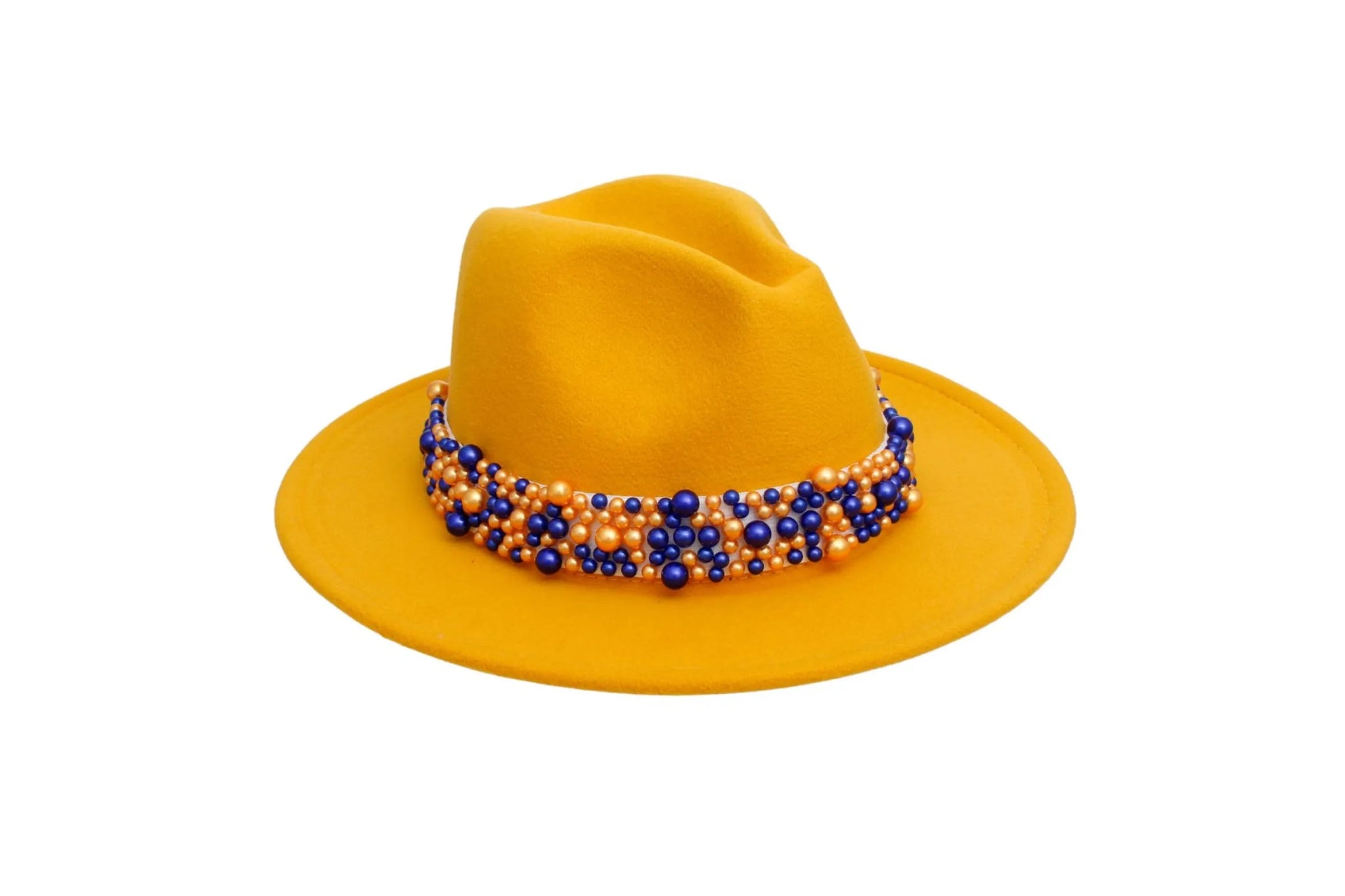 Gold Fedora - Diva Starr Boutique