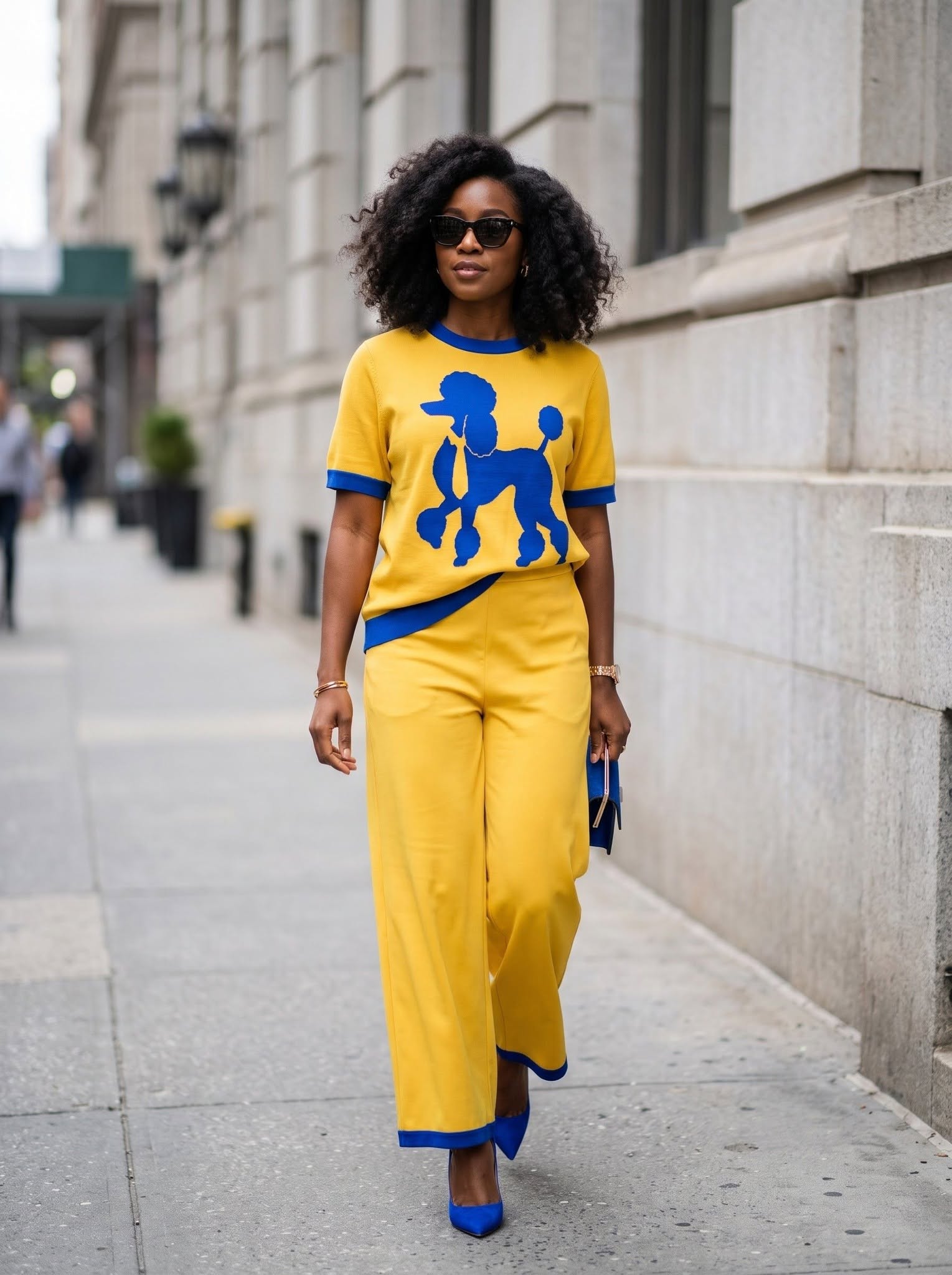 Gold Poodle Pant Suit Pre-Order (Ships December 15, 2026) - Diva Starr Boutique