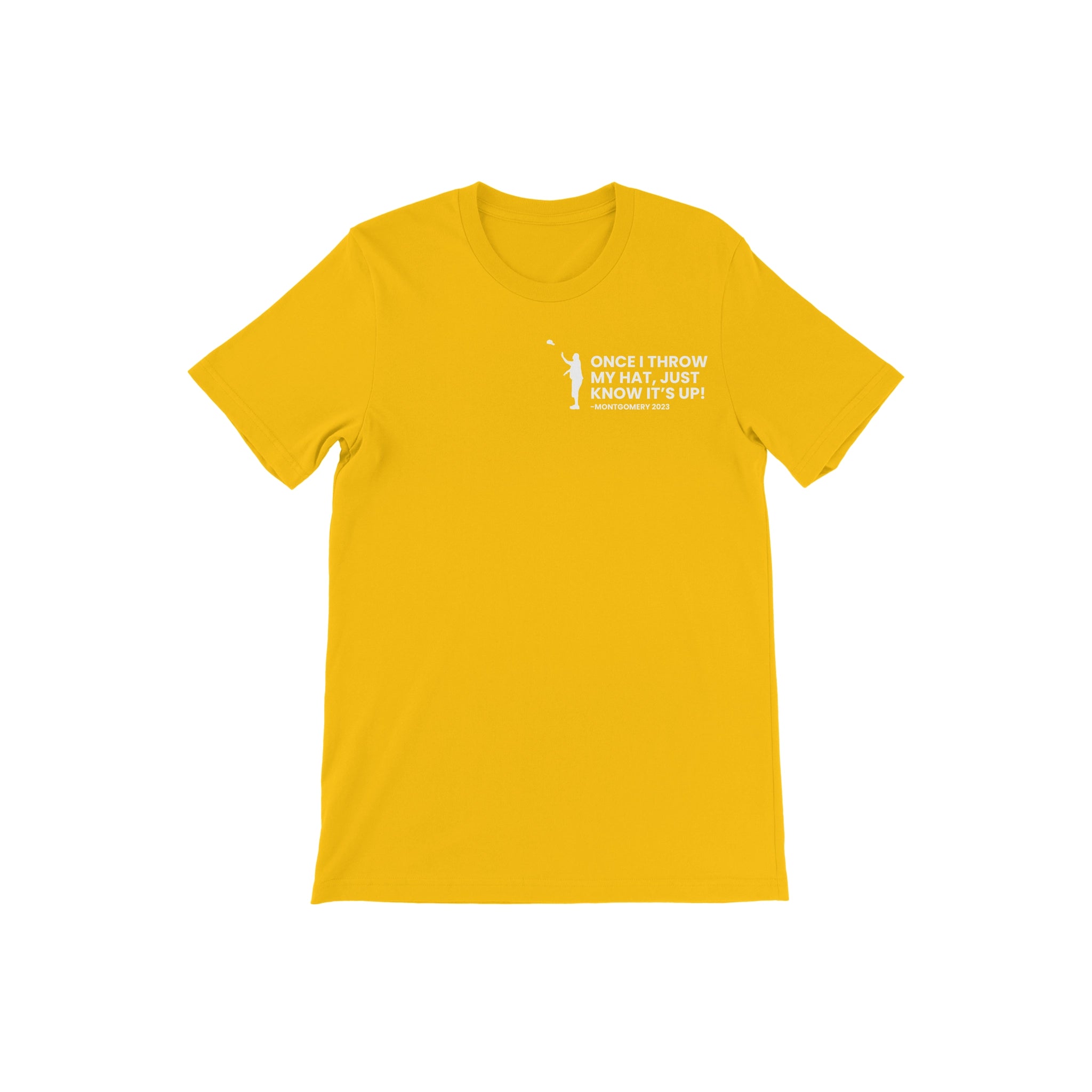 Gold & White Once I Throw My Hat Tee - Diva Starr Boutique