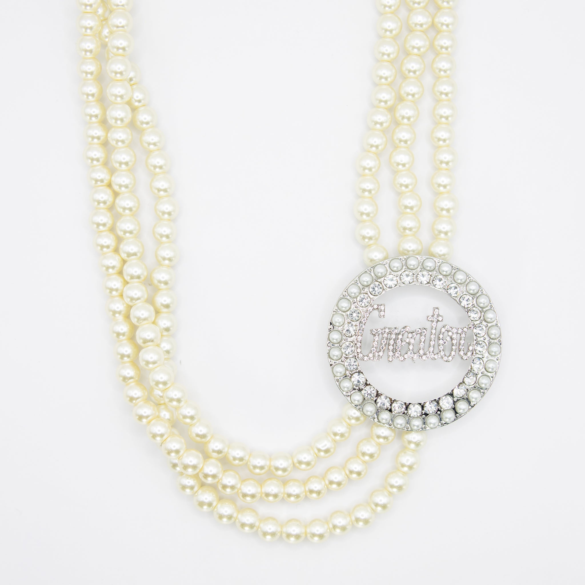 Greater Pearl & Bling Necklace - Diva Starr Boutique