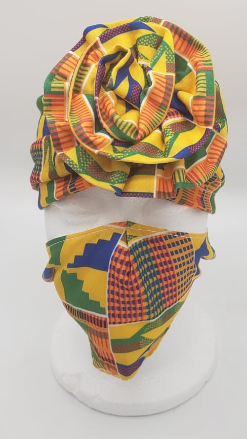 Hair Scarf & Mask Set - Diva Starr Boutique