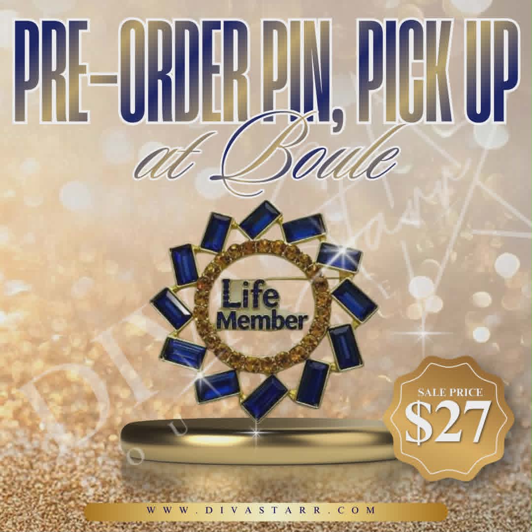 Life Member Burst Pin Pre-Order (Ships July 17, 2026) - Diva Starr Boutique