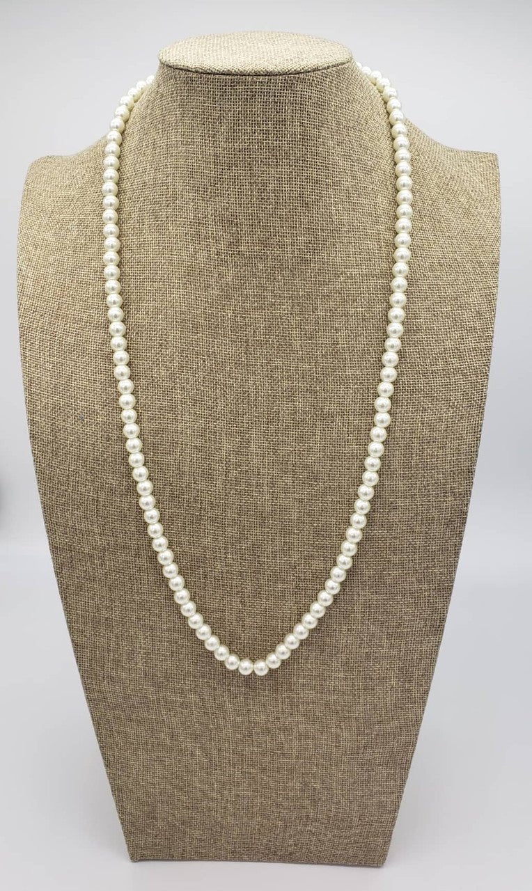 Long Pearl Necklace - Diva Starr Boutique