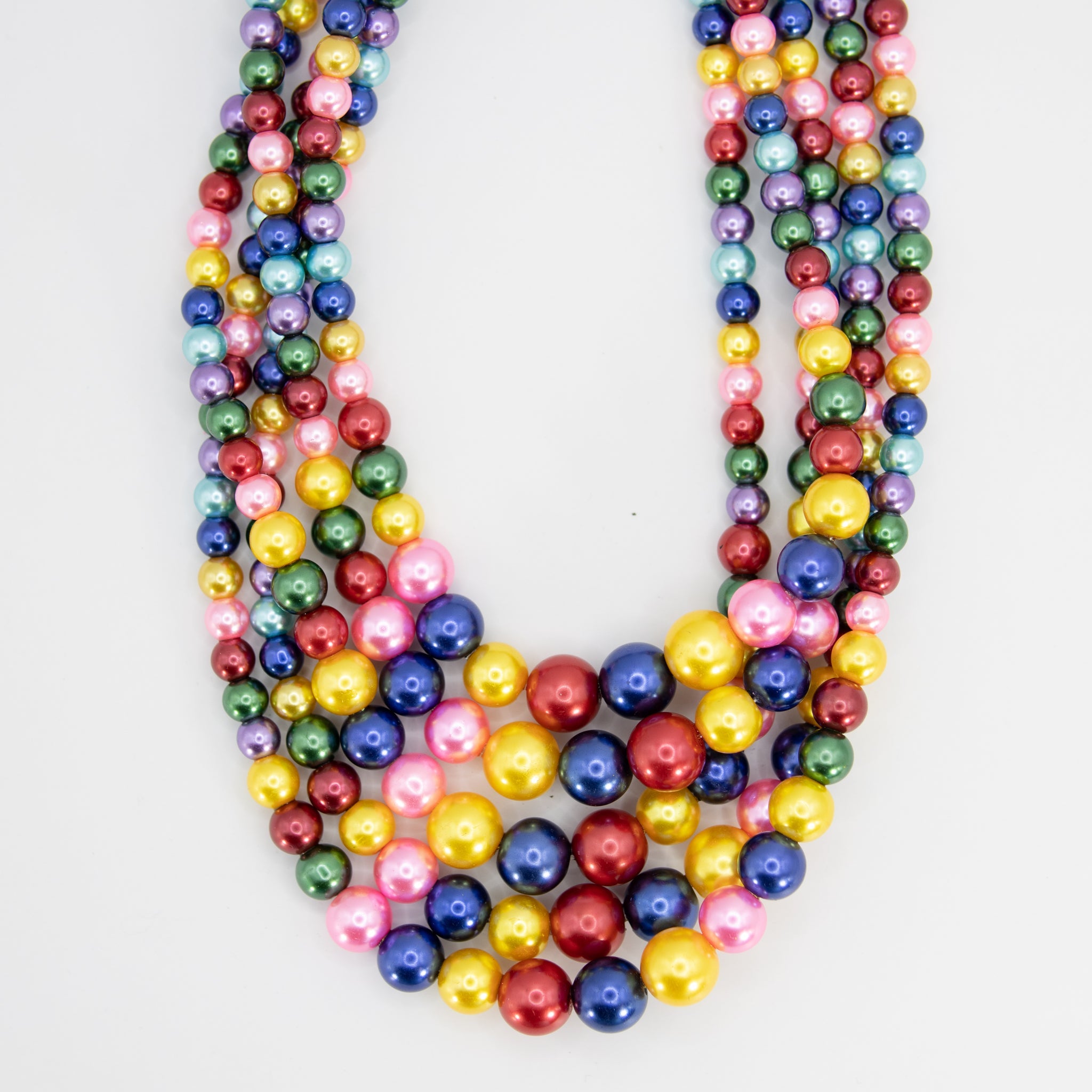 Multi Color Pearl Necklace Set - Diva Starr Boutique