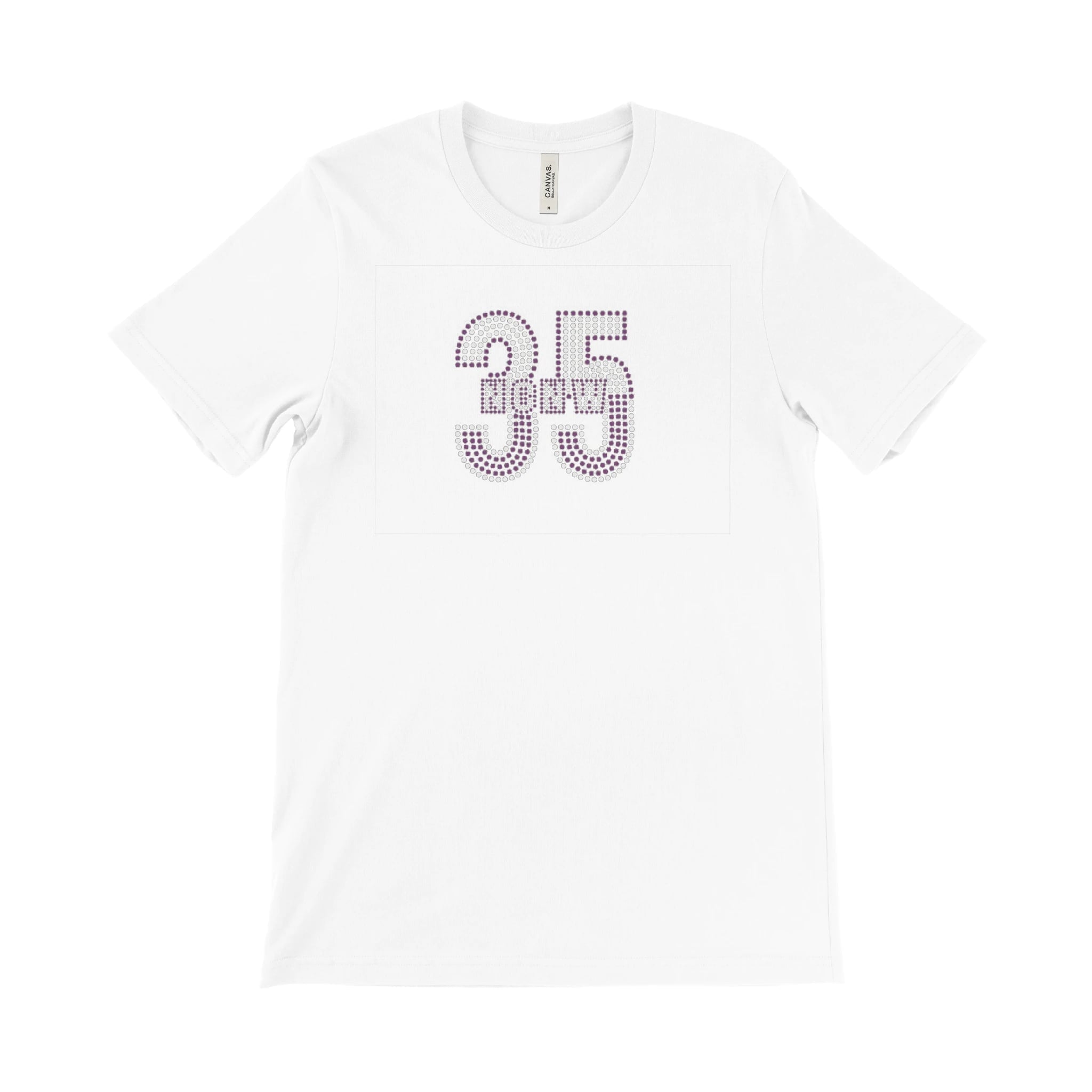 NCNW 35 Stud Stone Tee White - Diva Starr Boutique