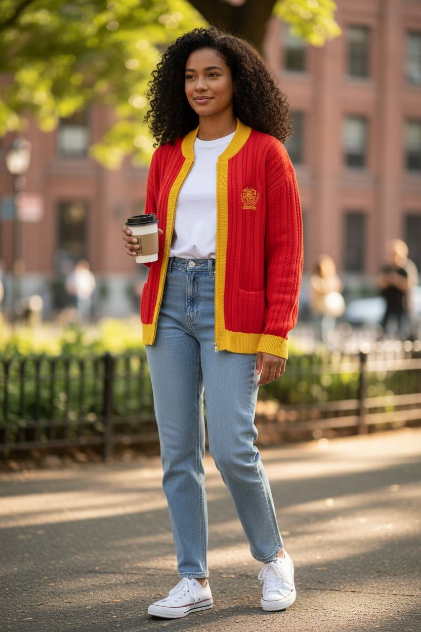 NSPDK Red Zip Up Cardigan Pre - Order (Ships May 2, 2026) - Diva Starr Boutique