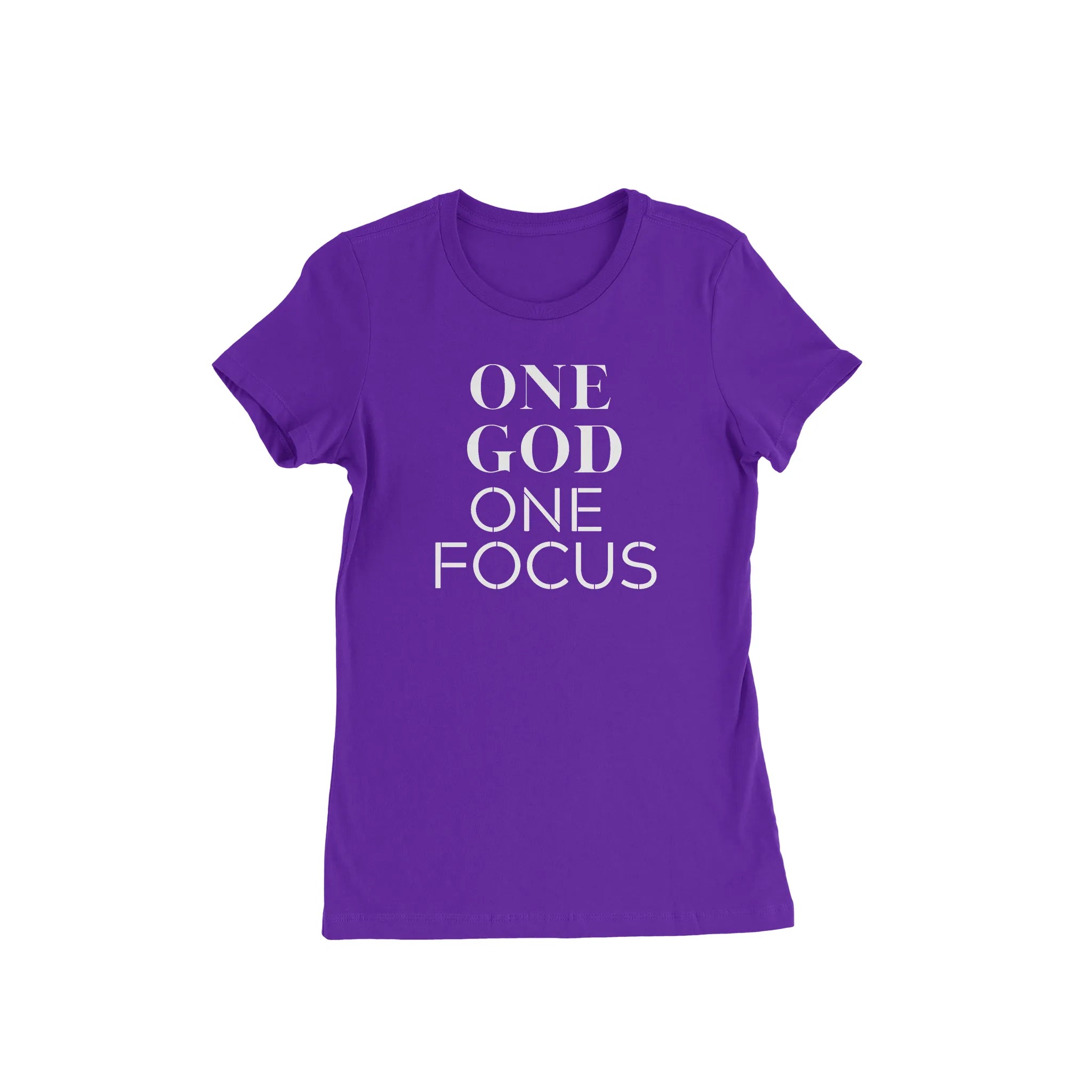 One God One Focus Purple T - Shirt - Diva Starr Boutique