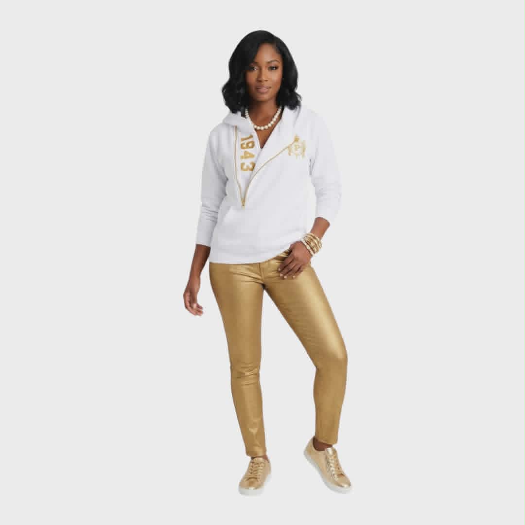 PHILO White & Gold 1943 Hoodie Pre - Order (Ships July 7, 2026) - Diva Starr Boutique