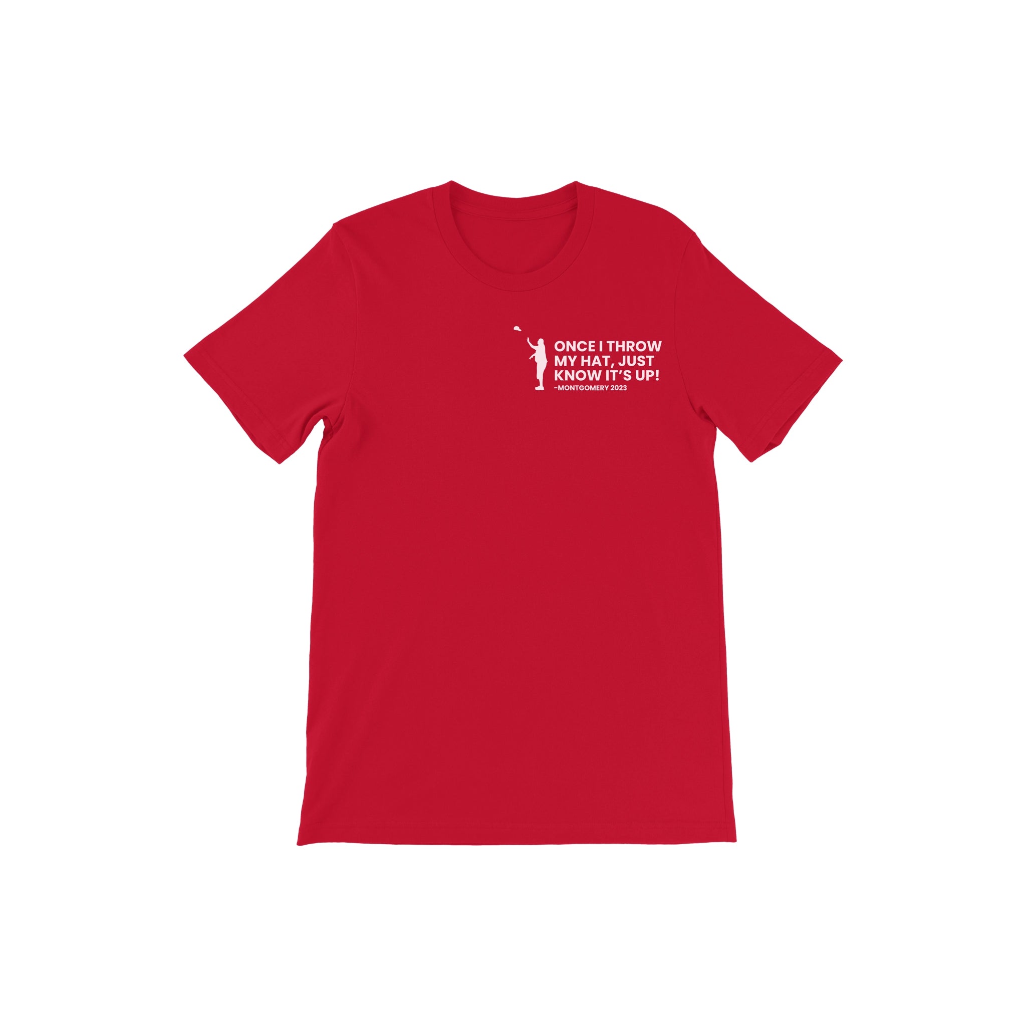 Red & White Once I Throw My Hat Tee - Diva Starr Boutique