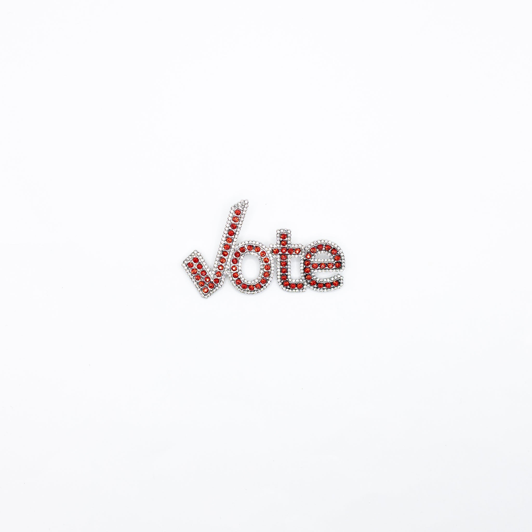 Red & White Vote Pin - Diva Starr Boutique