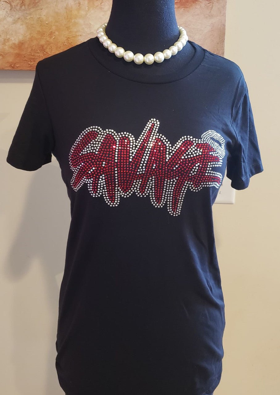 Savage Bling T - Shirt - Diva Starr Boutique