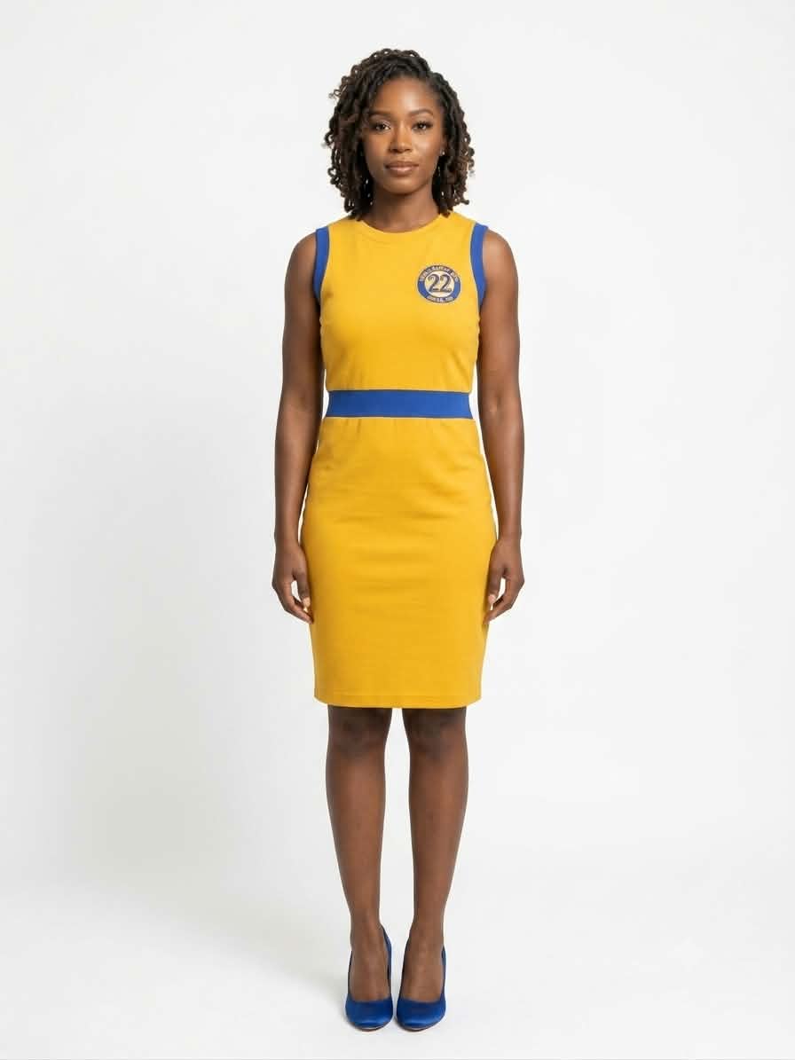 SGR 22 Dress Gold - Diva Starr Boutique